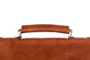 Aktentasche Leder Braun Griff Frontansicht | Ritus' Brief