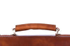 Aktentasche Braun Leder Griff Detailansicht | Victus' Brief