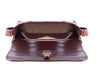 Umhängetasche Leder Braun Innenansicht | Tuscan Brief
