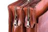 Aktentasche Braun Leder Zipper Detailansicht | Doctor's Brief