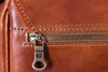 Umhängetasche Leder Braun Zipper Rückansicht | Classic Brief