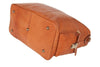 Reisetasche aus braunem Kalbsleder Bodenansicht | Duke's Duffle